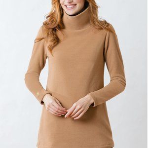 Dudley Stephens Cobble Hill Turtleneck Camel S EUC
